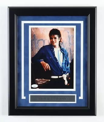 Michael Jackson Signed Custom Framed Photo (JSA) • $3400