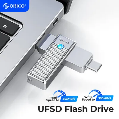 ORICO UFSD USB C Flash Drive 128GB 256GB 512GB USB 3.2 & Type C OTG Thumb Drive • $37.59