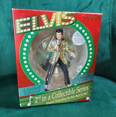 Vintage 1996 Carlton Cards Elvis Presley Ornament 2nd In A Collectible Series • $25