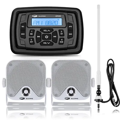 Marine Stereo Bluetooth Audio System Boat Car Waterproof Radio Unit For ATV UTV • $86.99