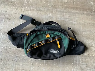 Vintage LL Bean Fanny Pack Waist Hip Lumbar Bag Hiking Trail Nylon AS57 Outdoor • $28