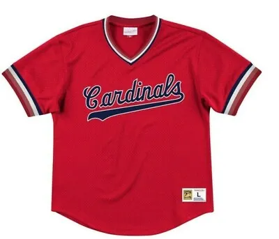 Mitchell & Ness SL Cardinals Baseball Jersey New Mens Sizes MSRP $90 • $39.99