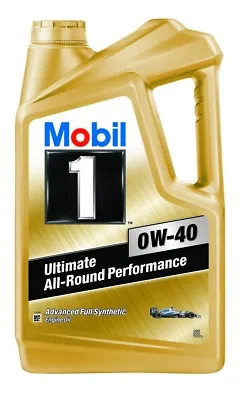 $96 • Buy Mobil 1 0W-40 Full Synthetic Engine Oil 5L