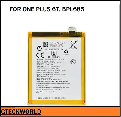 FOR ONE PLUS 6T BLP685 4.35V 3700mAh New Replacement -UK SELLER • £9.39