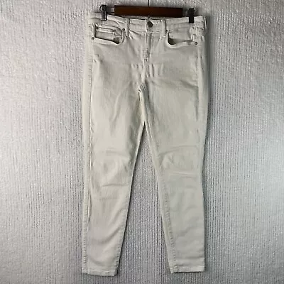 Vince Skinny Women’s Jeans Size 30/28 Mid Rise RN106730 White Made In USA • $10