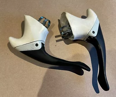 Modolo QT-EXE Aero Brake Levers Composite Black With White Hoods • $75