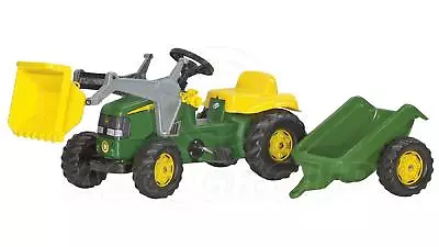 $234.93 • Buy Rolly Toys -  John Deere Ride On Pedal Tractor With Loader & Trailer Age 2 1/2 +