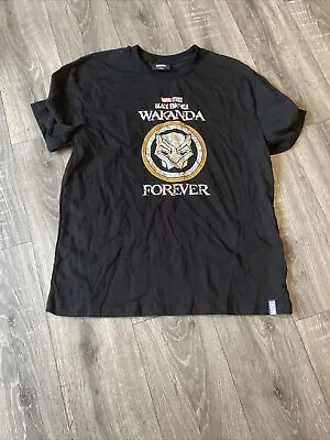 Size S Black Panther Wakanda Forever T-shirt Marvel • £8