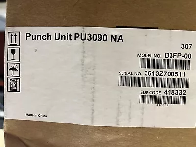 NEW Ricoh 418332 PU3090 NA Punch Unit For SR3290 OR SR3280 ONLY IM C4500 / C6000 • $150