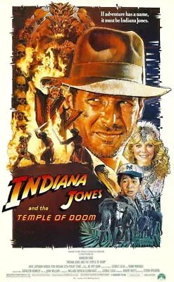 90583 INDIANA JONES AND THE TEMPLE OF DOOM MOVIE Wall Print Poster AU • $29.65