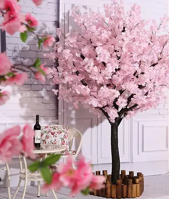 Artificial Cherry Blossom Trees Handmade Light Pink Tree Indoor Outdoor Home • $193.99