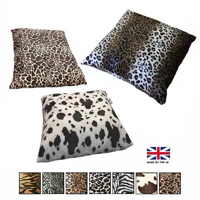 £0.99 • Buy COVER FAUX FUR Scatter Cushion ANIMAL Sofa  Pony Skin  Seat Pillow Couch