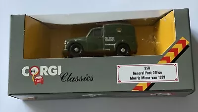 £4.99 • Buy CORGI CLASSICS 958 - 1:43 1959 MORRIS MINOR VAN - General Post Office Livery