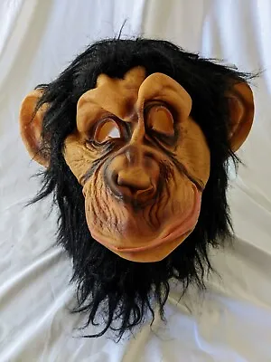 Chimpanzee Monkey Mask Costume Halloween Adult One Side Unisex  • $10.99