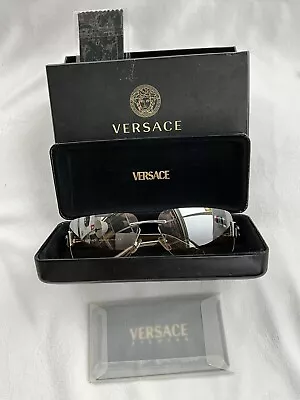 Versace Tortoise Sunglasses With Original Hard Case & COA In Box Made In Italy • $160