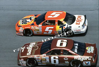 1991 NASCAR -- Mark Martin #6 FOLGERS And Ricky Rudd -- 35mm RACING SLIDE  #502 • $9.99