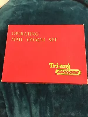 Tri-ang Operating Royal Mail Coach Set Series 3 Track Boxed • £24