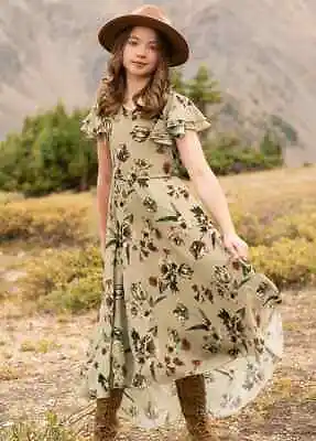 Joyfolie Jen Dress In Oat Floral  Nwt  Girls Size 7 • $22.99