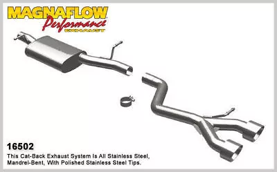 Magnaflow Cat-Back Exhaust System Muffler 2008 VW R32 V6 3.2L Dual Center Rear • $987