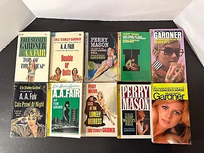 Lot Of 10 Vintage Books By Erle Stanley Gardner 1960s Perry Mason A.A. Fair • $50