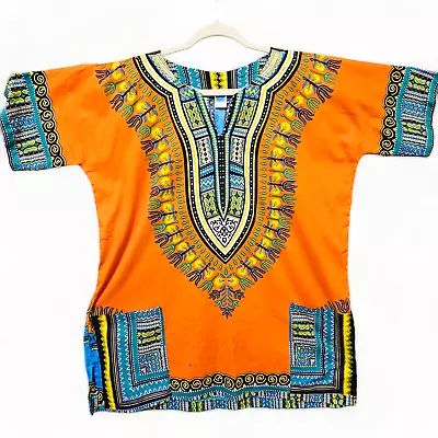 Dashiki Shirt Unisex African Clothing Dashiki Top African Free Size (Men Small?) • $19.90