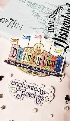 4.25  Disneyland Disney Parks Logo Retro Vintage Sign Embroidered Iron On Patch • $9.99