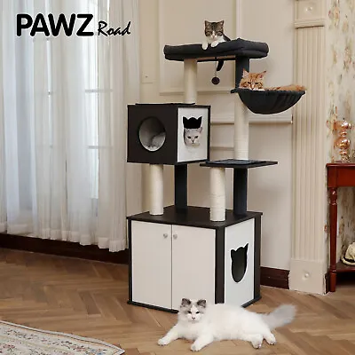 $39.99 • Buy Cat Scratching Post Tree Tower Condo Furniture Cats Washroom Litter Box House