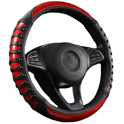 PU Leather Car Steering Wheel Cover Racing Sport Breathable Non-slip Protector • $54.46