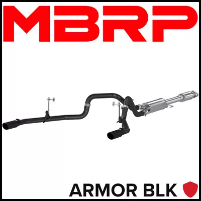 MBRP S5258BLK Armor BLK 2.5  Cat-Back Exhaust System For 2015-20 Ford F-150 5.0L • $964.99