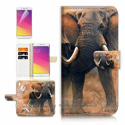 Elephant TPU Phone Wallet Case Cover For New Optus X Start 2 - 21112 • $13.99