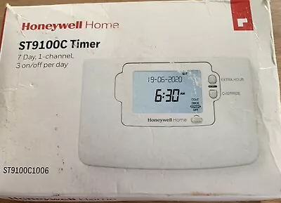 Honeywell ST9100C 7 Day Single Channel Time Switch New Box Has Been Opened • £43