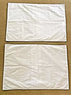 LAURA ASHLEY White EMMA Seersucker Standard Pillowcases Set Of 2 • $19.95