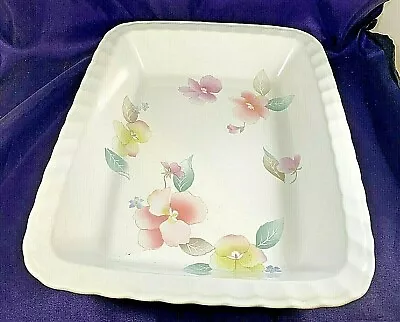 Mikasa SILK BLOSSOM RECTANGLE BAKER 13  • $35.99