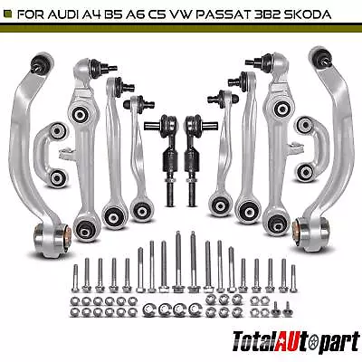 12-PCS Control Arm Ball Joint Tie Rod Sway Bar Link Kit For Audi A4 S4 Passat • $125.29