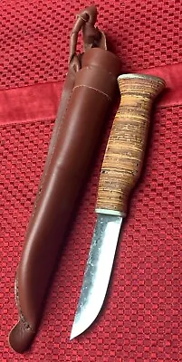 Wood Jewel 23TP 3.63  Carbon Steel Blade Birch Bark Handle Made In Finland NEW • $85