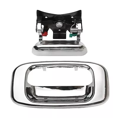 Chrome Tailgate Handle & Bezel Lock Set For 1999-2007 Chevy Silverado GMC Sierra • $26.89