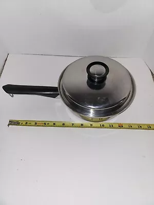Vintage Amway Queen Multi-ply 18/8 Stainless Steel 1 Qt Sauce Pan 7.5 Skillet US • $95.10