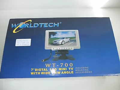 WorldTech Mini 7 Inch Portable Digital Television/Monitor Motorhome Camper • £15.99