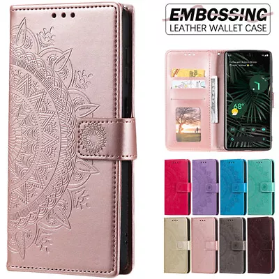 For Huawei P40 P30 Mate20 Pro Lite Embossing Case Leather Wallet Card Flip Cover • $13.99