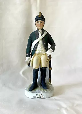 Vintage Lefton China Hand Painted 1799 Calvary Soldier Porcelain Figurine KW3678 • $24.96