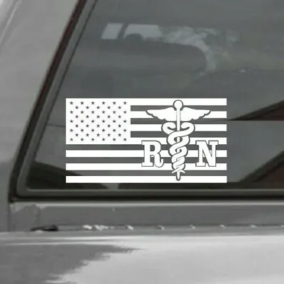 CADUCEUS RN REGISTERED NURSE RN EMT MEDICAL Vinyl Decal Stickers  • $3.50