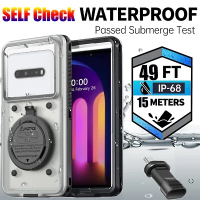 For LG V30 V30+ Plus V40 ThinQ K9 K11waterproof Case Shockproof Self Check Cover • $26.69