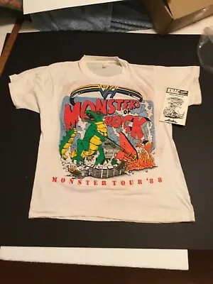 Vintage Monsters Of Rock 1988 Concert T-Shirt  Medium • $120