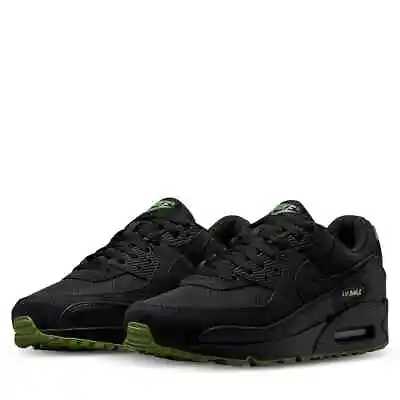 Nike Air Max 90 Mens Sneakers Sizes 8-11 Black Chlorophyll Brand New Free Ship ✅ • $159.99