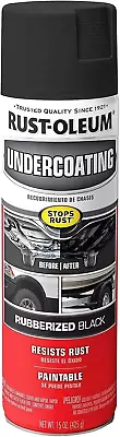 Rust Oleum Rubberized Undercoating Spray Grade Car Automotive Black Paint 15 Oz • $11.39