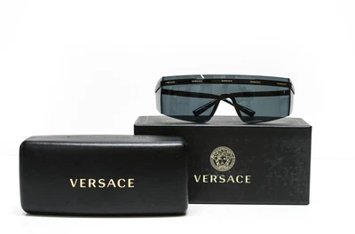 $327 • Buy Versace Black Metal Sunglasses 2189