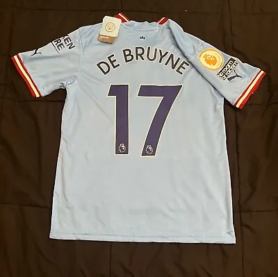 De Bruyne #17 Man City Home Jersey 22/23  Large Soccer Football L Manchester • $55