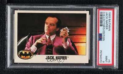 1989 Topps Batman Factory Set Glossy Jack Napier Nicholson #5 PSA 9 MINT 0nr3 • £54.86