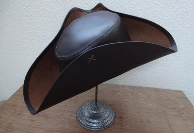 £79 • Buy New Pirates Of The Caribbean Cap Jack Sparrow Quality Leather Pirate Tricorn Hat