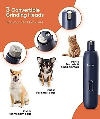 Electric Dog Nail Grinder Pet Trimmer USB Charge Clipper Professional Wholesale • $9.99